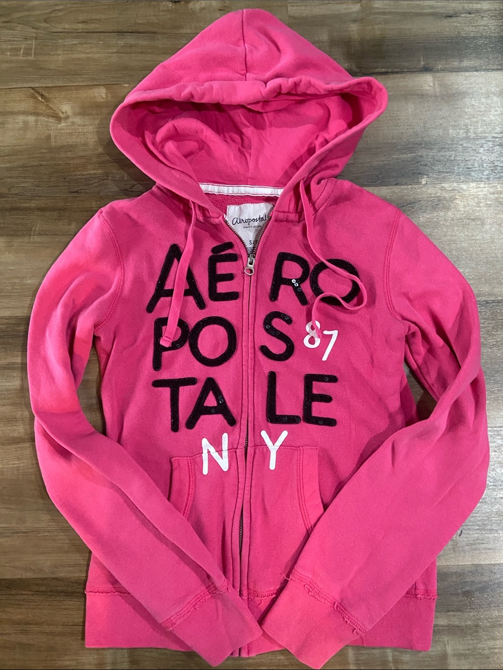Aeropostale Pink Zip-Up Hoodie